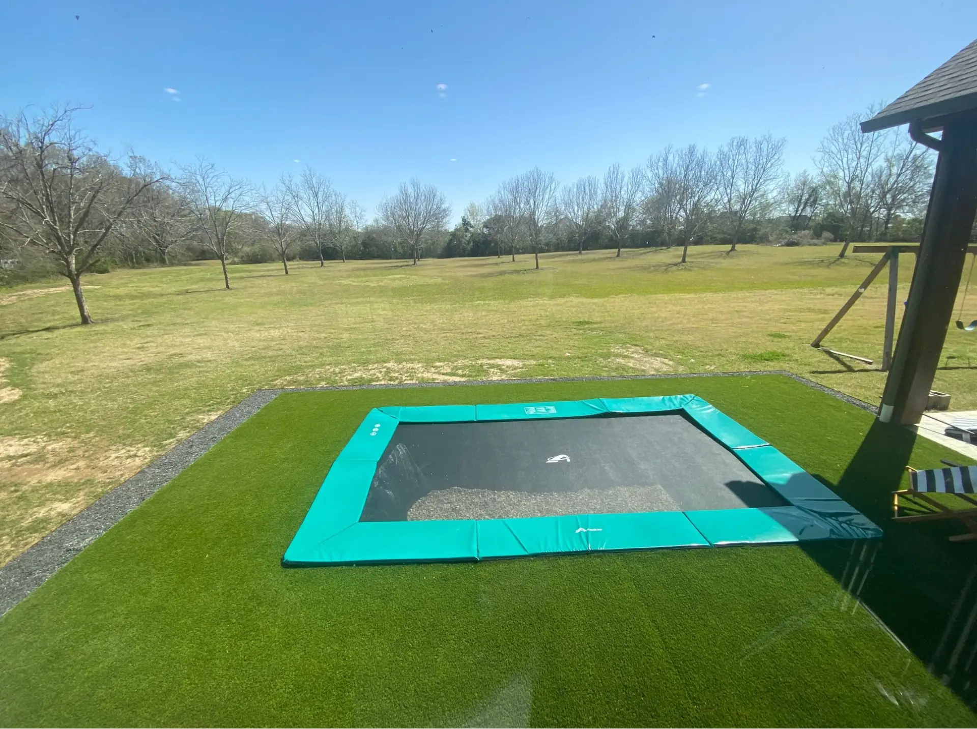 Where To Put Trampoline In Yard