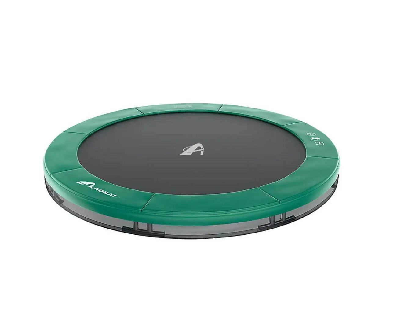 Akrobat Usa Trampoline Free Shipping In Ground Trampolines Akrobatusa Green Round Trampoline