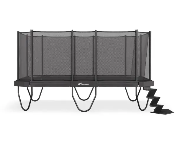 XCITYX 17ft x 12ft Akrobat Above Ground Trampoline - Gray Pad - Image 2