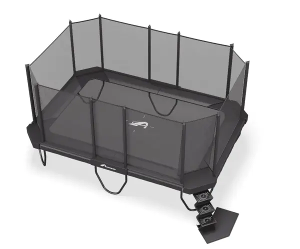 14ft x 10ft  XCITYX  Akrobat Above Ground Trampoline - Gray Pad and Black Jump Mat