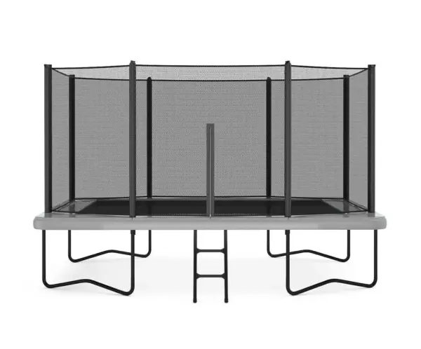 11ft x 8ft Primus Challenger Above Ground Trampoline - Gray Pad with Black Jump Mat