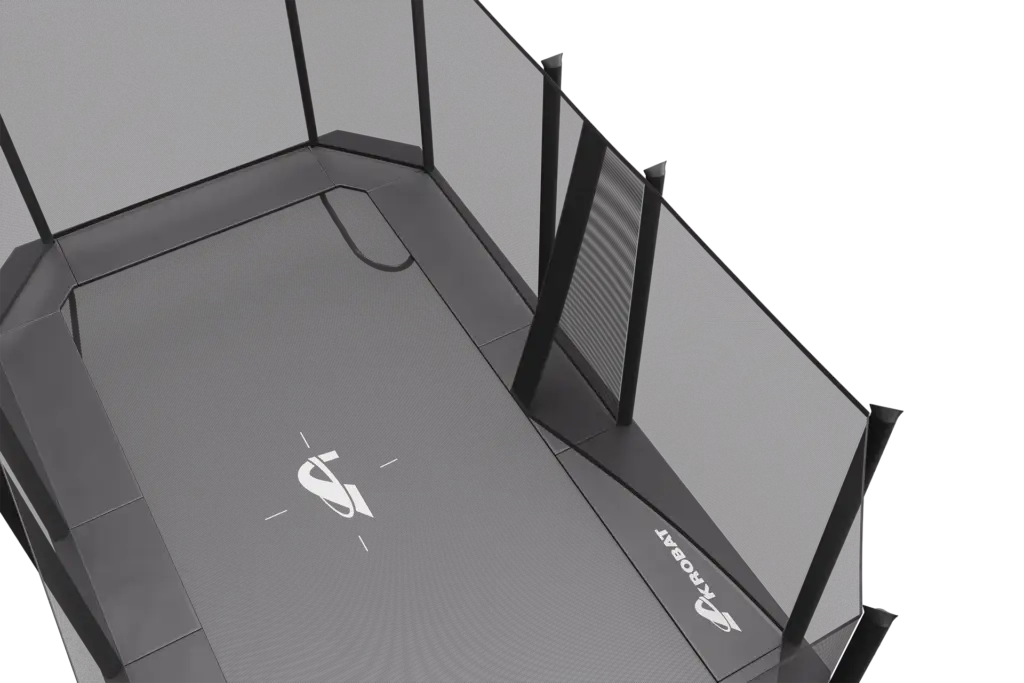 17ft x 10ft Primus PLUS Challenger Above Ground Trampoline - Gray Pad with Black Jump Mat