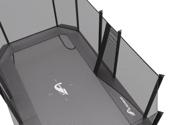 17ft x 10ft Primus PLUS Challenger Above Ground Trampoline - Gray Pad with Black Jump Mat - Image 3