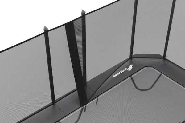 17ft x 10ft Primus PLUS Challenger Above Ground Trampoline - Black Pad with Black Jump Mat - Special Edition - Image 3