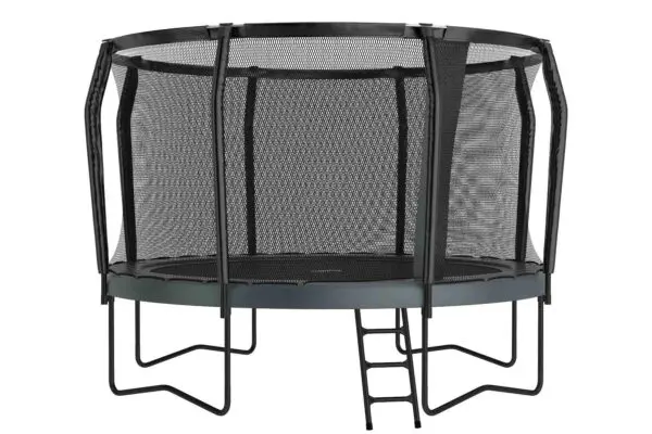 14ft Akrobat Orbit Pro Above Ground Trampoline - Gray Pad with Black Jump Mat (2026 Model)