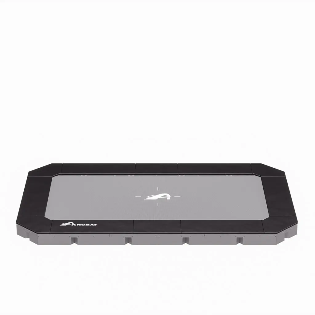 Akrobat Usa Trampoline Free Shipping In Ground Trampolines Round Inground Trampolines Rectangular Inground Akrobatusa Akrobat Primus Flat 17x10 Plus Nonet Black Grey