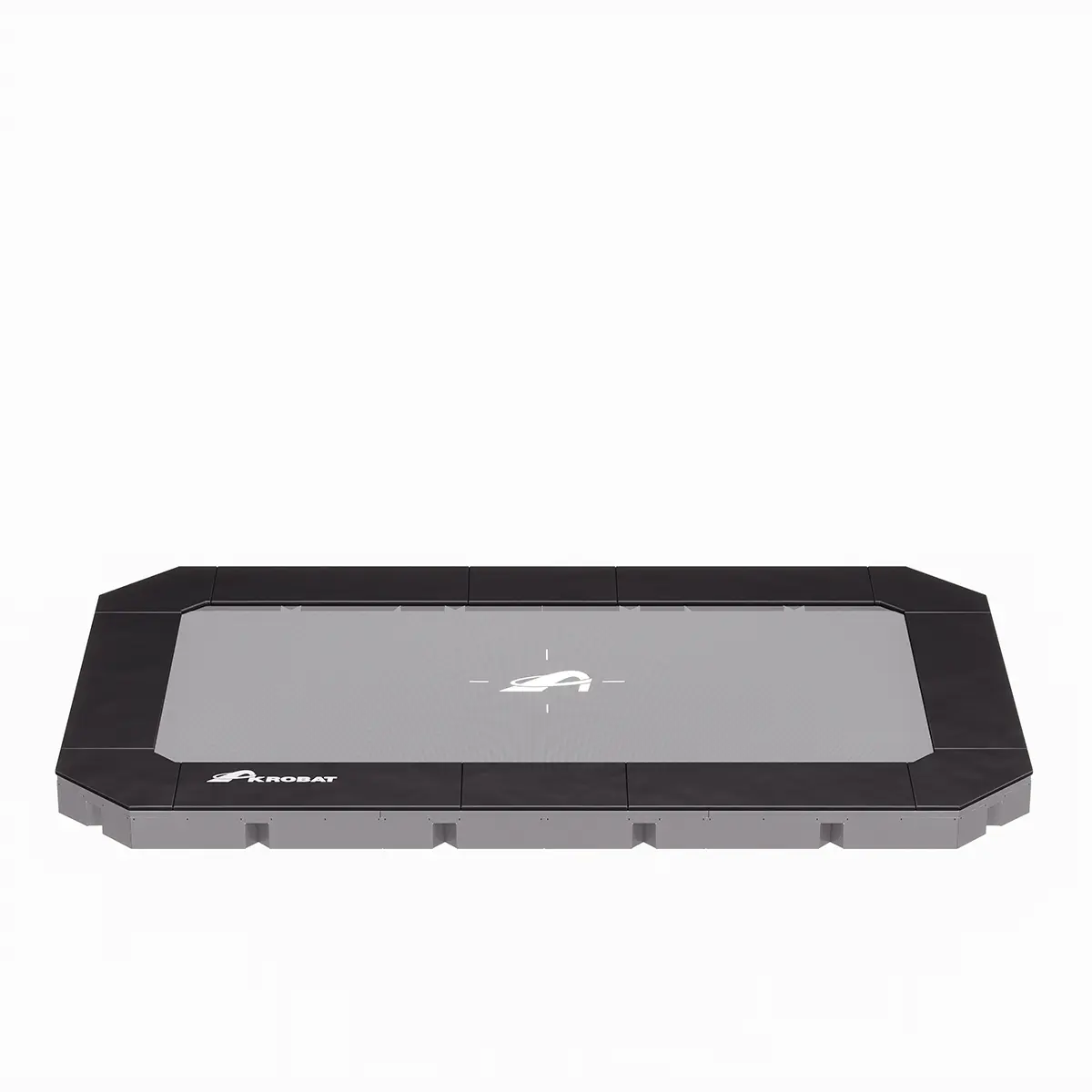 Akrobat Usa Trampoline Free Shipping In Ground Trampolines Round Inground Trampolines Rectangular Inground Akrobatusa Akrobat Primus Flat 17x10 Plus Nonet Black Grey
