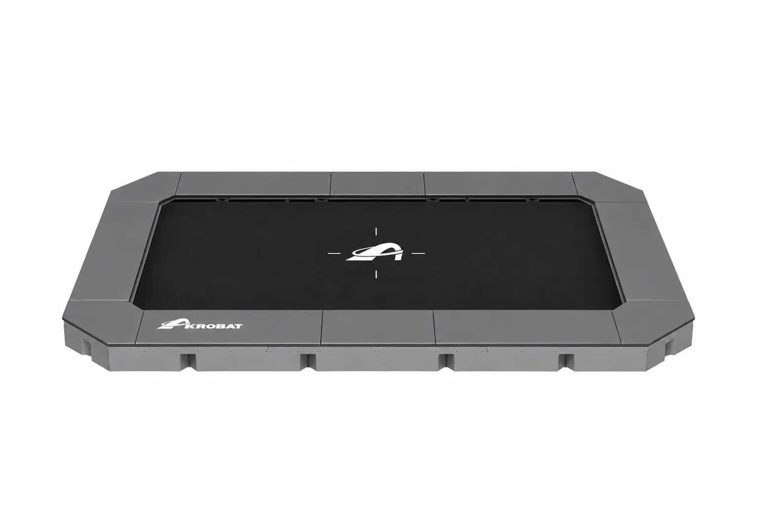 Akrobat Usa Trampoline Free Shipping In Ground Trampolines Round Inground Trampolines Rectangular Inground Akrobatusa Akrobat Primus Flat Plus Sport Gray Pad Black Jump Mat