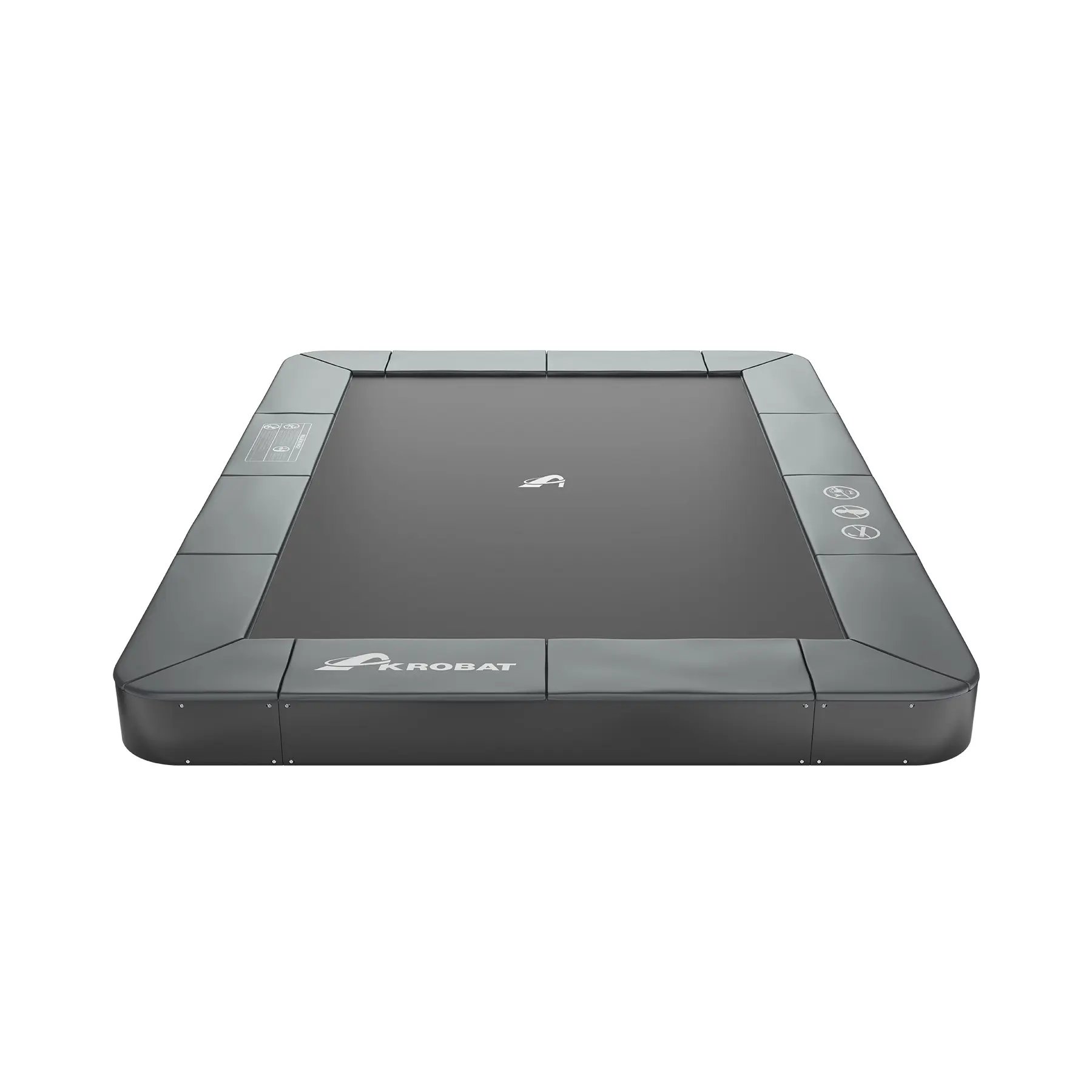 Akrobat Usa Trampoline Free Shipping In Ground Trampolines Round Inground Trampolines Rectangular Inground Akrobatusa Akrobat Primus Flat Rectangular Nonet Anthracite Black