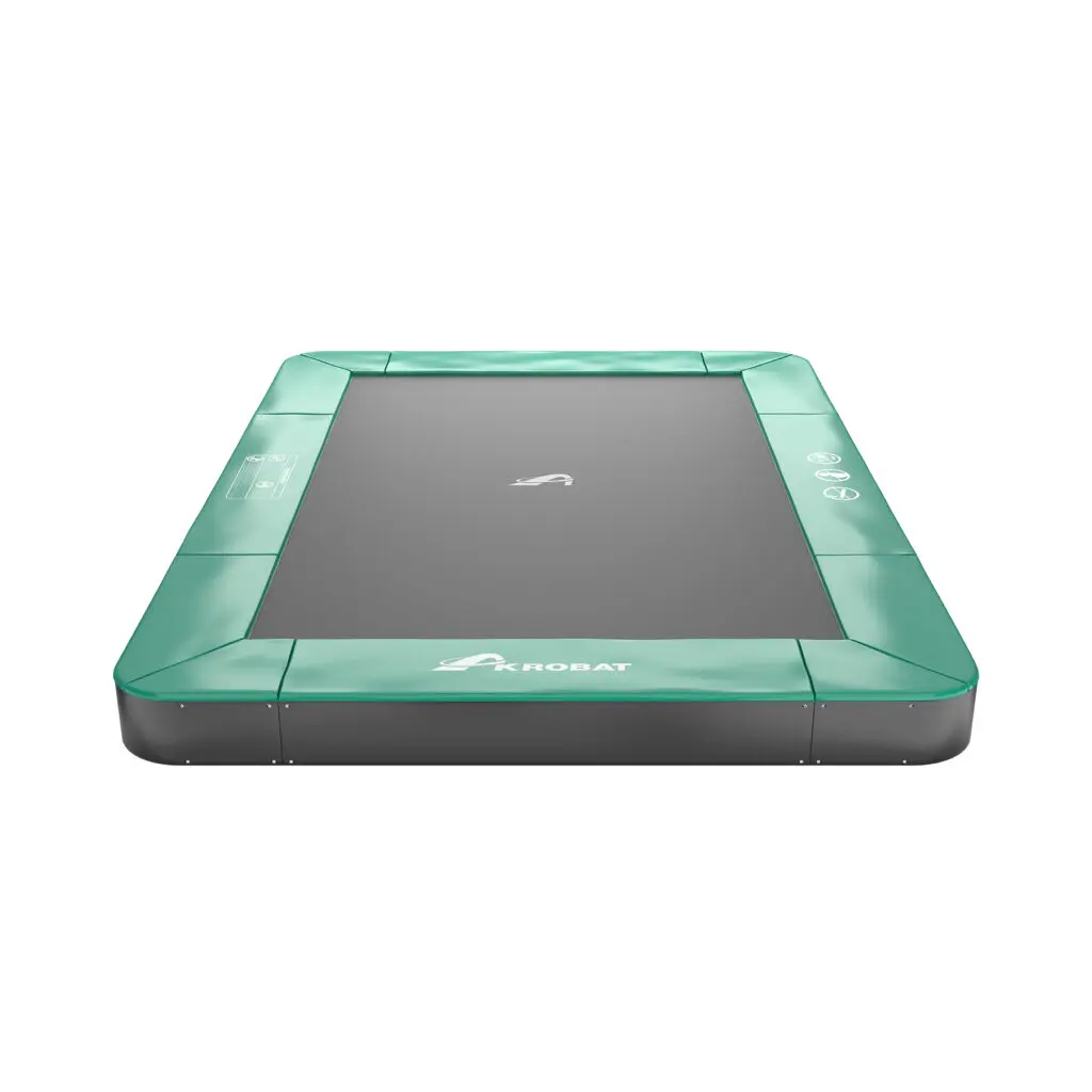 Akrobat Usa Trampoline Free Shipping In Ground Trampolines Round Inground Trampolines Rectangular Inground Akrobatusa Akrobat Primus Flat Rectangular Nonet Green Black