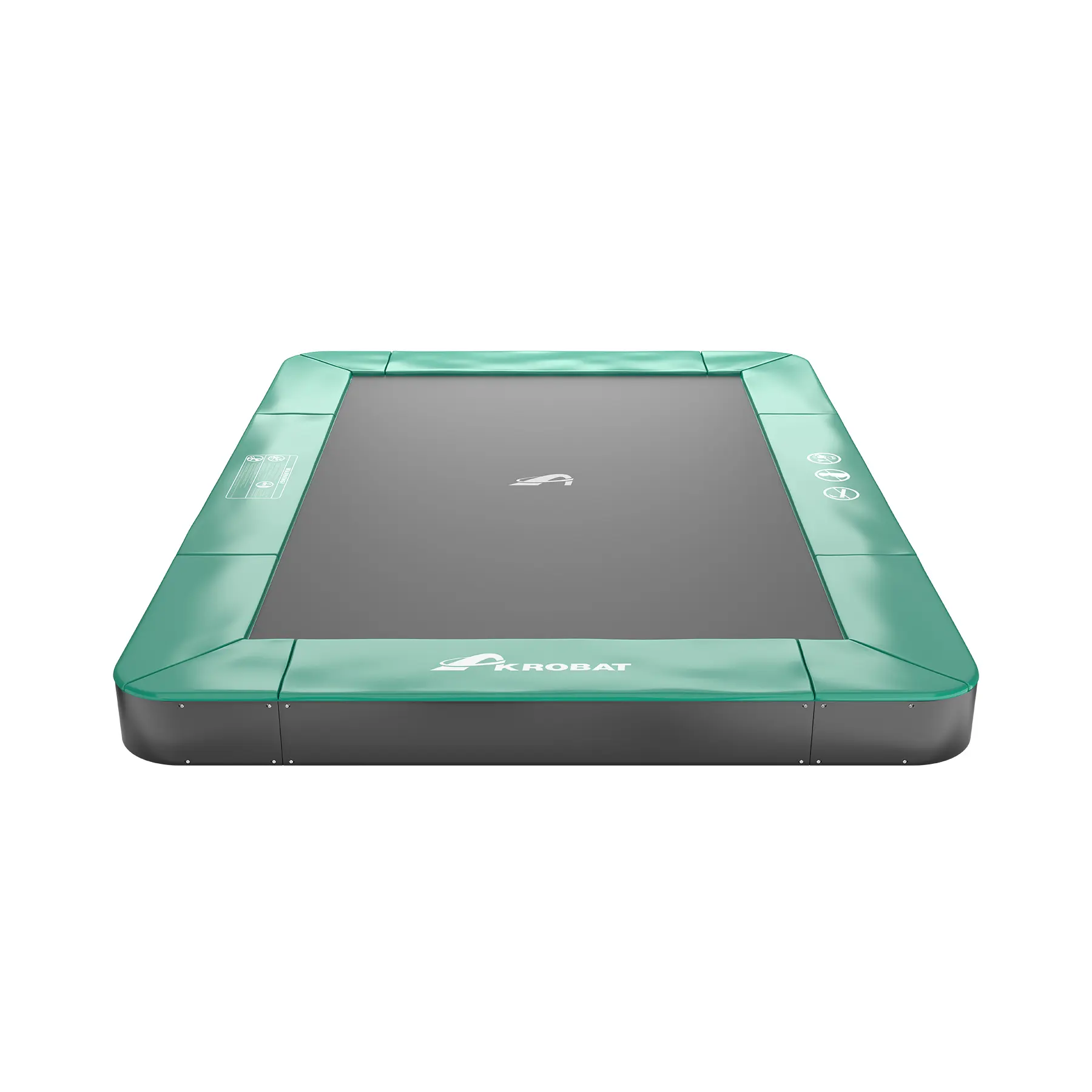 Akrobat Usa Trampoline Free Shipping In Ground Trampolines Round Inground Trampolines Rectangular Inground Akrobatusa Akrobat Primus Flat Rectangular Nonet Green Black