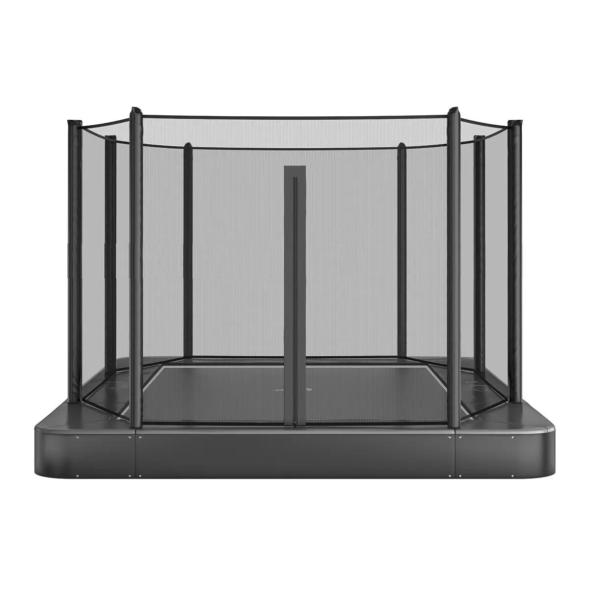 Akrobat Usa Trampoline Free Shipping In Ground Trampolines Round Inground Trampolines Rectangular Inground Akrobatusa Akrobat Primus Flat Rectangular Zippernet Black Black Se