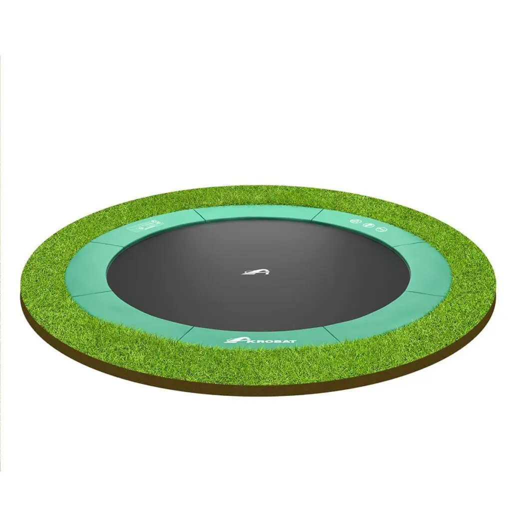 Akrobat Usa Trampoline Free Shipping In Ground Trampolines Round Inground Trampolines Rectangular Inground Akrobatusa Akrobat Primus Flat Round Green Cutout