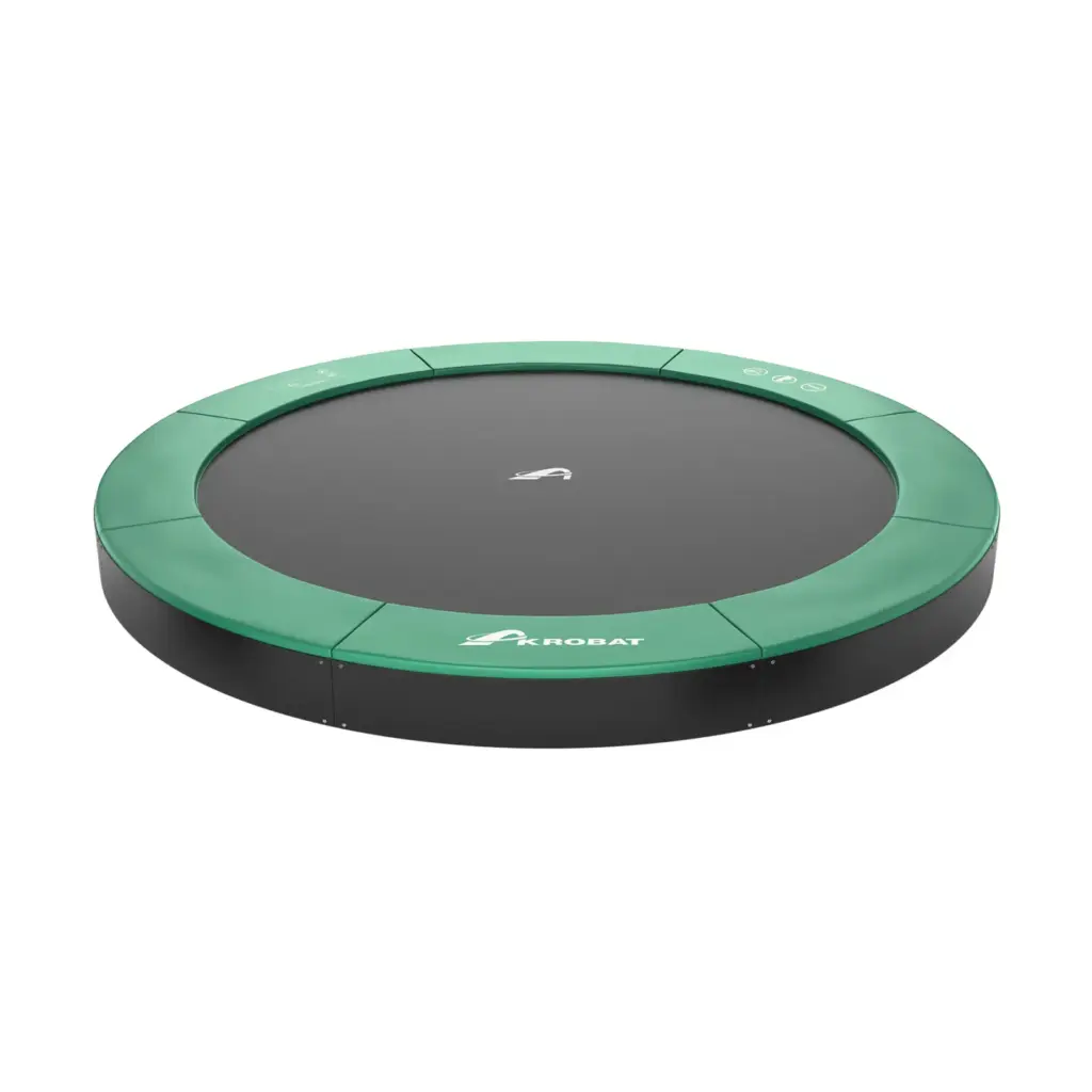 Akrobat Usa Trampoline Free Shipping In Ground Trampolines Round Inground Trampolines Rectangular Inground Akrobatusa Akrobat Primus Flat Round Nonet Green Black