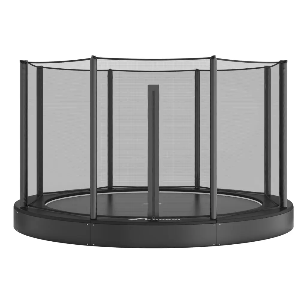 Akrobat Usa Trampoline Free Shipping In Ground Trampolines Round Inground Trampolines Rectangular Inground Akrobatusa Akrobat Primus Flat Round Zipper Black Black Se Pad
