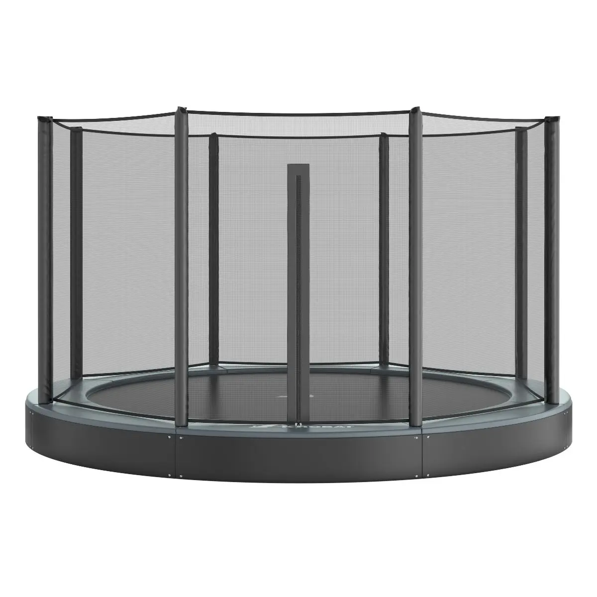 Akrobat Usa Trampoline Free Shipping In Ground Trampolines Round Inground Trampolines Rectangular Inground Akrobatusa Akrobat Primus Flat Round Zippernet Anthracite Black