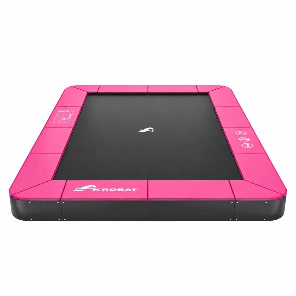 Akrobat Usa Trampoline Free Shipping In Ground Trampolines Round Inground Trampolines Rectangular Inground Akrobatusa Akrobat Primus Flat Sport Pink Pad Black Mat