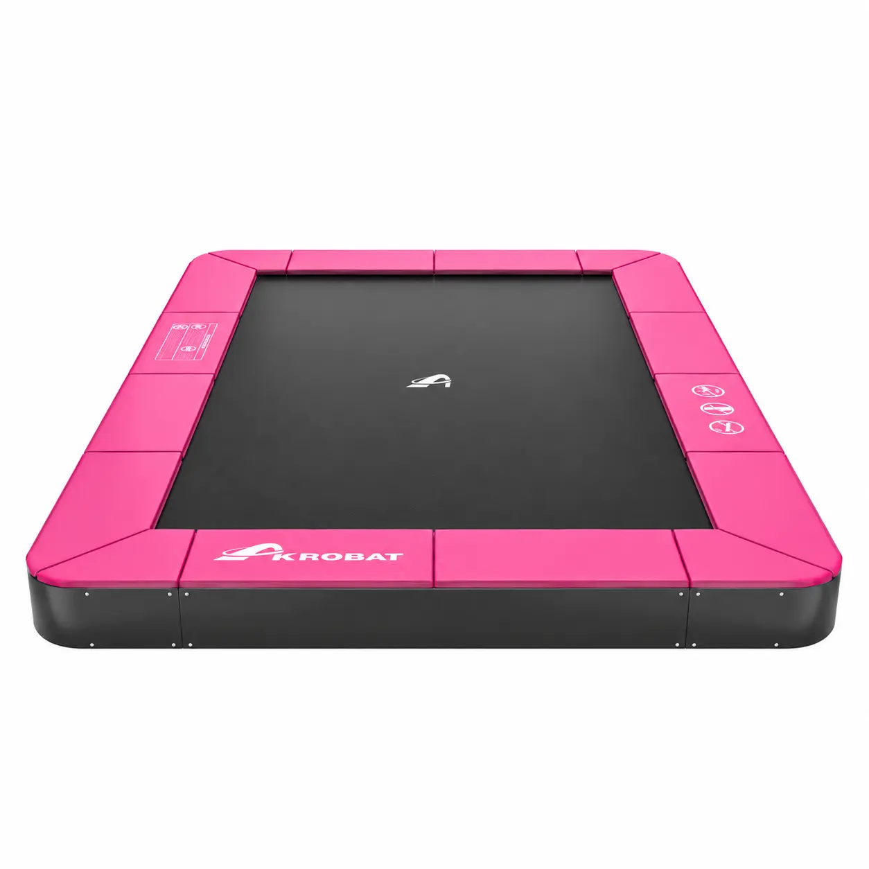 Akrobat Usa Trampoline Free Shipping In Ground Trampolines Round Inground Trampolines Rectangular Inground Akrobatusa Akrobat Primus Flat Sport Pink Pad Black Mat
