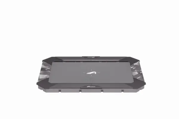 14ft x 10ft  XCITYX Akrobat In-Ground Trampoline - Gray Graphic Pad and Black Jump Mat