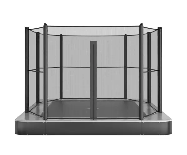 11ft x 8ft Akrobat Primus Flat In-Ground Trampoline - Anthracite Grey (Grey Pad and Black Jump Mat) - Image 5