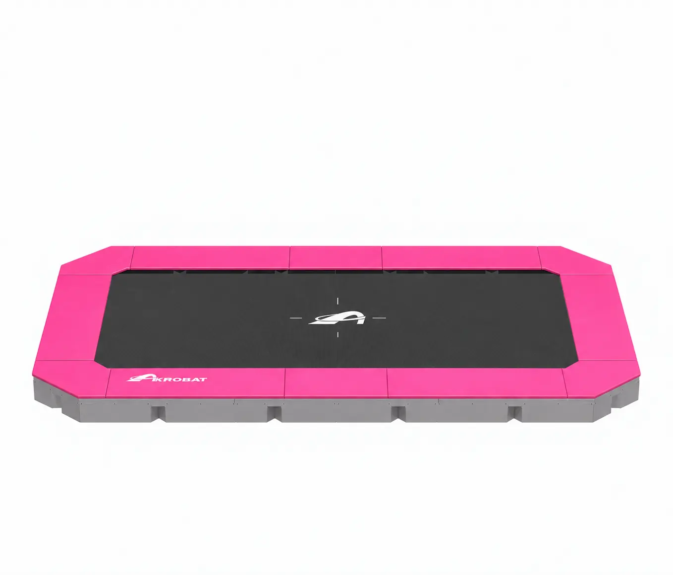 Akrobat Usa Trampoline Free Shipping In Ground Trampolines Round Inground Trampolines Rectangular Inground Akrobatusa Hot Pink Akrobat Trampoline Product Render