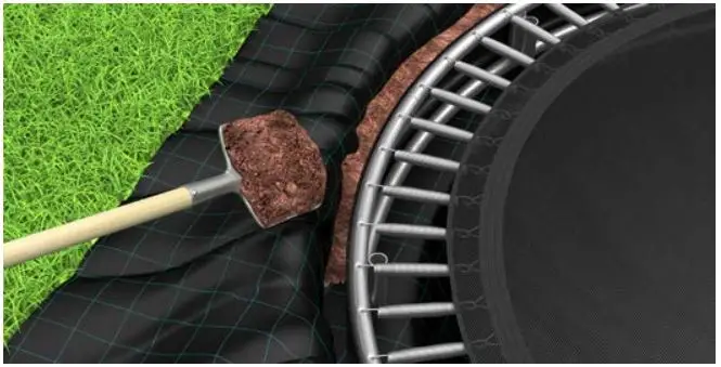 Akrobat In-Ground Rectangular Trampoline Kit