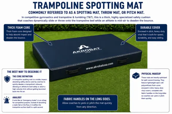 AkrobatUSA Trampoline Spotting Mat