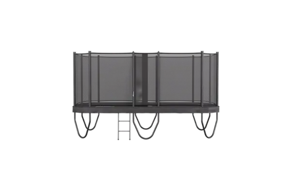 17ft x 10ft Primus PLUS Challenger Above Ground Trampoline - Black Pad with Black Jump Mat - Special Edition